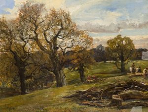 Cadzow Forest, ca. 1860 (olje på lerret) av Alexander Jnr. Fraser