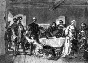 Arrestasjonen av John Brown fra Ashford, en Lollard, 1517, 1856