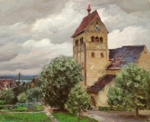 Reichenau, Marienmünster / maleri av Alexander Koester