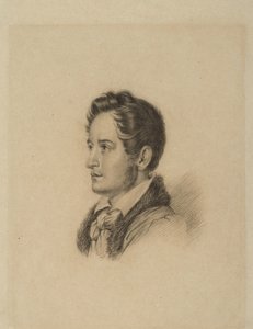 Portrett av forfatteren Alexander Herzen 1812-1870, ca 1836 av Alexander Lavrentievich Vitberg