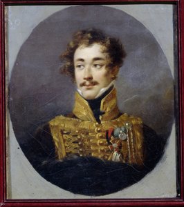 Portrett av grev Alexander Olsufyev (1790-1853). (Portrett av grev Alexander Olsufyev). Maleri av Alexander (Alexandre) Molinari (1772-1831), olje på lerret