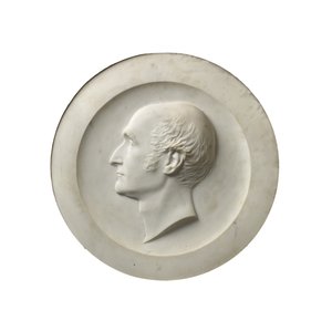 Profilportrett av Revd Dr Henry Wellesley, 1856 (carrara marmor)
