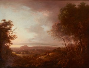 Utsikt over Edinburgh fra Blackford Hill (på lerret) av Alexander Nasmyth