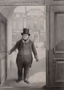 Entrance Gate, British Museum, Holborn, London, c1850 av Alexander O