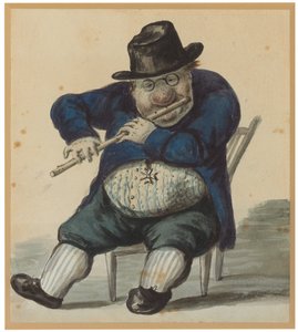Giacomo Quarenghi, Iført Ordenen til Riddere av Malta og spille fløyte,