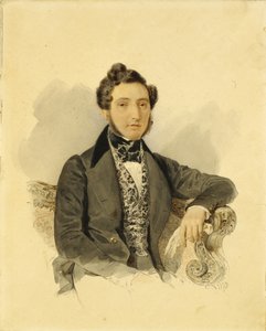 Portrett av Nikolai Mikhailovich Donaurov 1806-1849, 1830-tallet