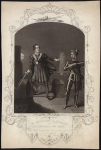 Mr Macready som Hamlet og Mr Stuart som The Ghost av Alexander Reid