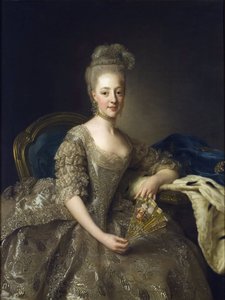 Hedwig-Elisabeth-Charlotte av Schleswig-Holstein-Gottorp - Portrett av Hedwig Elisabeth Charlotte av Holstein Gottorp (1759-1818) - Maleri av Alexander (Alexandre) Roslin (1718-1793) av Alexander Roslin