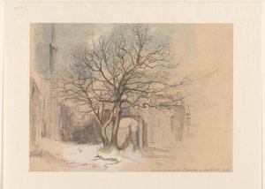 Retten til Sint Antoniusklooster i Maastricht, om vinteren av Alexander Schaepkens