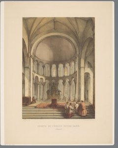 Interiør i Onze-Lieve-Vrouwe-Basiliek te Maastricht-koret til Vår Frue kirke, Maestricht (tittel på objekt) Antikke arkitekturmonumenter fra det ellevte århundre til det trettende århundre i Limburg (serietittel)