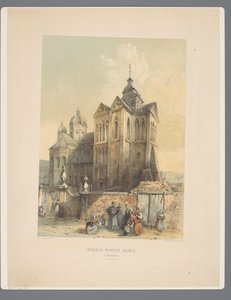 Onze Lieve Vrouwe Munsterkerk te Roermond Vår Frue kirke, i Roermonde (nordkysten). (tittel på objekt) Gamle monumenter for arkitektur fra det ellevte århundre til det trettende århundre i Limburg (serietittel) av Alexander Schaepkens