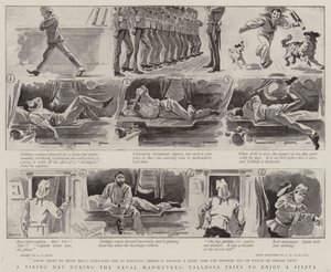 En slitsom dag under sjømanøvrene prøver Tallboys å nyte en siesta av Alexander Stuart Boyd