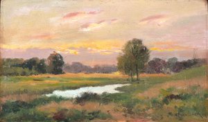 On The Brandywine (olje på lerret) av Alexander Theobald van Laer