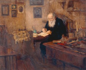 Portrett av forfatteren Leo N. Tolstoj