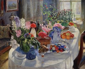 Påskebord. 1915-16