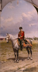 Portrett av keiser Nicholas II 1868-1918, 1908