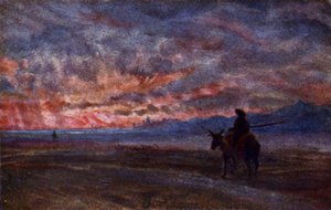 Solnedgang (farge litho)