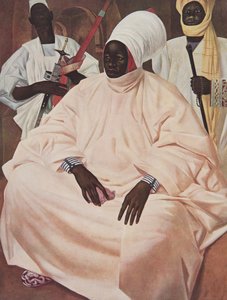 Barma Mata, Sultan av Zinder (studie for portrettet), fra afrikanske tegninger og malerier, henrettet under Citroen Center Africa-ekspedisjonen, andre Haardt Audouin-Dubreuil-oppdraget, pub. Paris