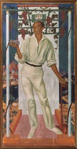Portrett av den meksikanske kunstneren Roberto Montenegro Nervo 1887-1968, 1915