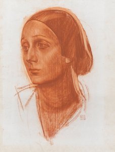 Portrett av ballerinaen Anna Pavlova 1881-1931, ca. 1924