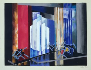 Scenografi for en ballett, illustrasjon fra 