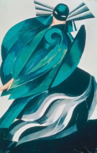 Figur av den tredje kvinnelige masken av Alexandra Alexandrowna Exter