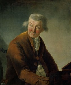 Portrett av Carl Friedrich Abel 1723-1787 av Alexandre Auguste Robineau