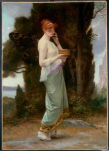 A. Cabanel, Psyche med esken til Proserpina / Gem., 1881 av Alexandre Cabanel