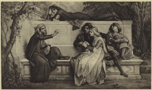 En florentinsk poet (fotogravyr) av Alexandre Cabanel