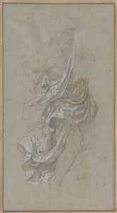 Draperistudie for An Angel Attenting God the Father, i Le Paradis Perdu (Paradise Lost) av Alexandre Cabanel