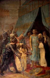 Syvende korstog: Kong Ludvig IX (Saint Louis) (1214-1270) i Jerusalem. Maleri av Alexandre Cabanel (1823-1889) Paris fra 1800-tallet, Pantheon av Alexandre Cabanel