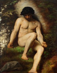 Studie av Adam for Paradis perdu, ca. 1863
