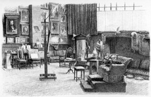 Studioet, c1880-1882. av Alexandre Cabanel