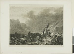 Alpint landskap av Alexandre Calame