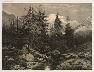 Alpestrøm av Alexandre Calame