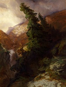 Høyfjellskløft (Handegg-dalen i kantonen Bern) av Alexandre Calame