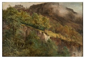 Fjellandskap i Valais av Alexandre Calame