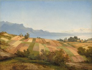 Sveitsisk landskap av Alexandre Calame