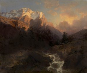 Wetterhorn av Alexandre Calame