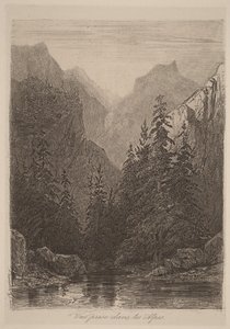 Utsikt i Alpene av Alexandre Calame