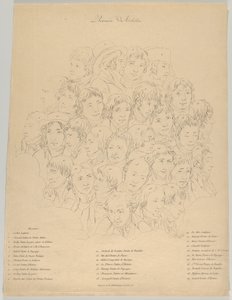 En samling av kunstnere, 1804. av Alexandre Clément