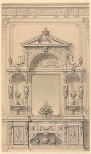 Design for gangmøbler av Alexandre Eugène Prignot