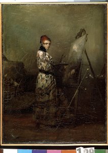 ""Autoportrait"" (selvportrett) Maleri av Alexandre Gabriel Decamps (1803-1860) 1830 Hermitage Museum, Saint Petersburg av Alexandre Gabriel Decamps