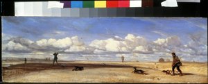 "" Andejakten " " ( Andejegere ) Maleri av Alexandre Gabriel Decamps (1803-1860) 1843 Pushkin Museum Moskva av Alexandre Gabriel Decamps