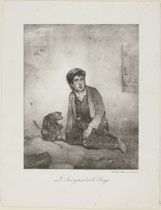 Savoyarden og apen av Alexandre Gabriel Decamps