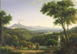 Utsikt over Napoli fra Capodimonte, 1813