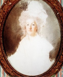 Portrett av Marie Antoinette (1755-1793), erkehertuginne av Østerrike og dronning av Frankrike - uferdig tegning av Kucharsky, Museum of Versailles