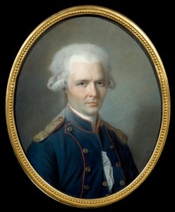 Portrett av den franske forfatteren Pierre Choderlos de Laclos (1741-1803) Pastellmaleri tilskrevet Aleksander Kucharski (1741-1819). 1700-tallets søn. 0,55x0,45 m Amiens, musee de l'hotel de Berny - Portrett av den franske forfatteren Pierre Choderlos