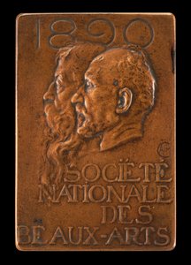 National Society of Fine Arts: Jean-Louis Ernest Meissonier og Pierre Puvis..., [forside], 1890.