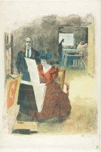 Omslag til porteføljen, The Painters-Lithographers (Les Peintres Lithographes) av Alexandre Lunois